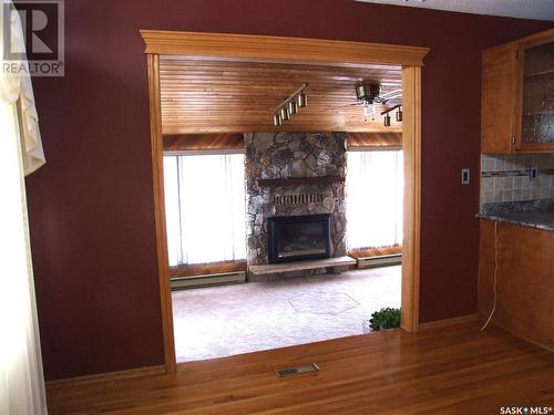 449 Pacific Drive, Burstall, SK - Indoor Photo Showing Living Room With Fireplace