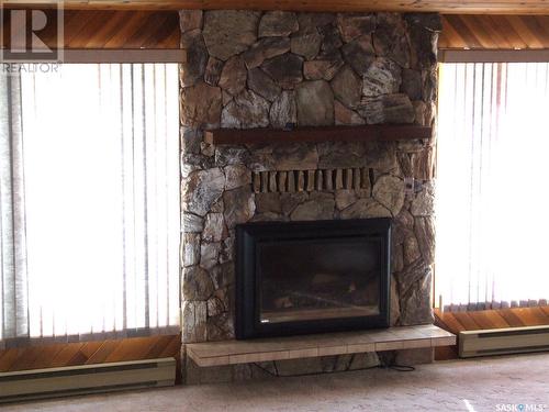 449 Pacific Drive, Burstall, SK - Indoor Photo Showing Living Room With Fireplace