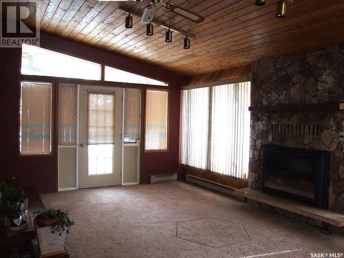 449 Pacific Drive, Burstall, SK - Indoor With Fireplace