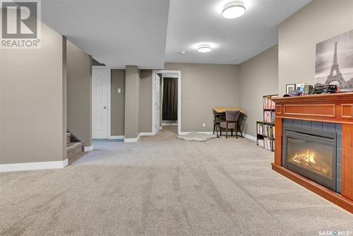 833 Keith Street, Moose Jaw, SK - Indoor With Fireplace