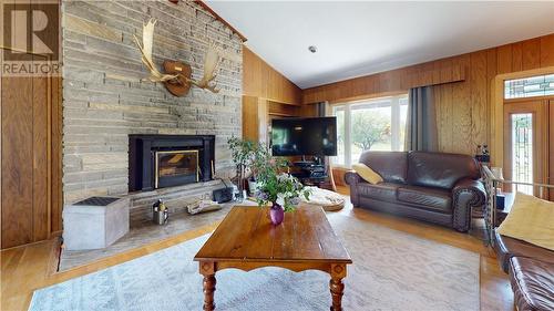 26 Hall Street, Gore Bay, ON - Indoor Photo Showing Living Room With Fireplace