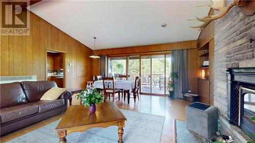 26 Hall Street, Gore Bay, ON - Indoor Photo Showing Living Room With Fireplace