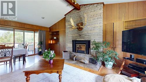 26 Hall Street, Gore Bay, ON - Indoor Photo Showing Living Room With Fireplace