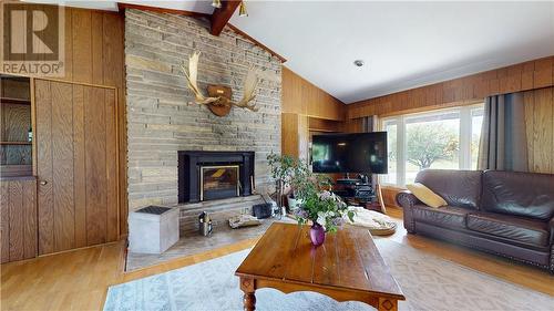 26 Hall Street, Gore Bay, ON - Indoor Photo Showing Living Room With Fireplace