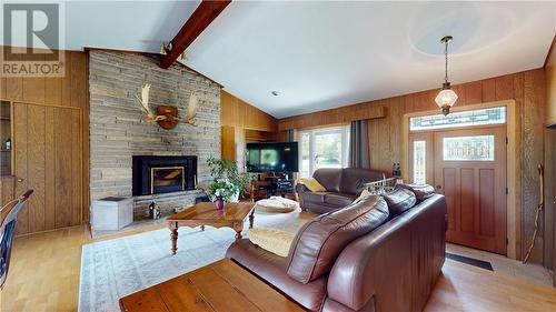 26 Hall Street, Gore Bay, ON - Indoor Photo Showing Living Room With Fireplace
