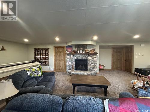 455 4Th Street, Carrot River, SK - Indoor With Fireplace