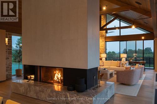 516450 7Th Line, Blue Mountains, ON - Indoor With Fireplace
