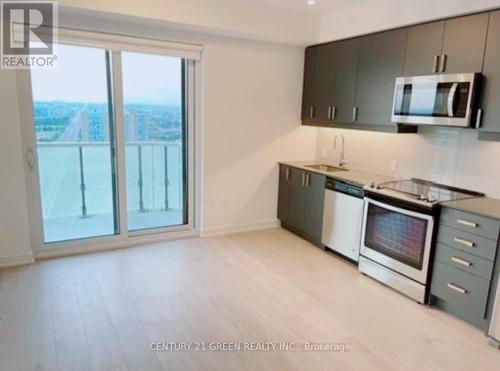 3006 - 8 Nahani Way, Mississauga, ON - Indoor Photo Showing Kitchen