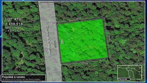 Plan (croquis) - 45 Ch. De La Fresque, Val-Des-Monts, QC 