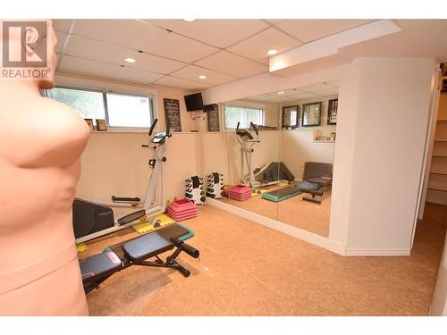 9003 Cherry Lane, Coldstream, BC - Indoor Photo Showing Gym Room
