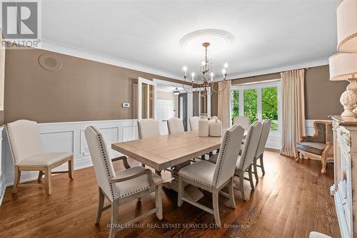 Formal Dining Room Ideal for Elegant Entertaining - 2315 8 Sideroad, Burlington, ON - Indoor Photo Showing Dining Room