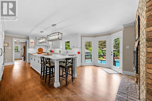 Chef's Dream Kitchen Equipped with Quartz Counters - 2315 8 Sideroad, Burlington, ON - Indoor Photo Showing Dining Room