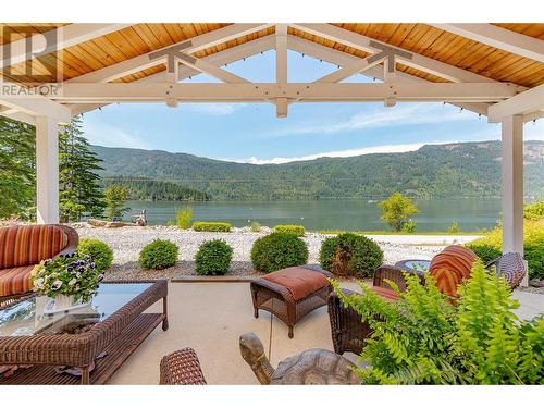 9178 Clancy Frontage Road, Mara, BC - Outdoor With Body Of Water With Deck Patio Veranda With View