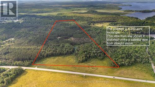 Drone Shot with Approximate Lot Lines - 1958 518 Highway, Mcmurrich/Monteith (Sprucedale), ON - Outdoor With View
