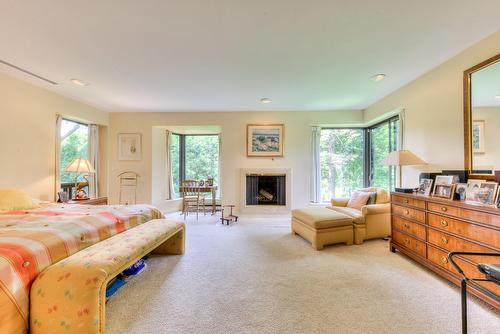 Chambre à coucher principale - 2 Av. Shorncliffe, Westmount, QC - Indoor Photo Showing Bedroom With Fireplace