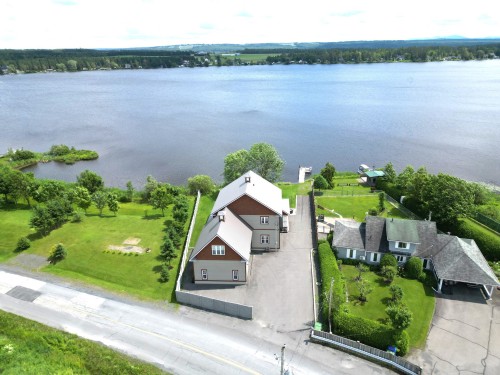 Photo aérienne - 385 Rg Du Lac-Aux-Grelots, Courcelles/Saint-Évariste, QC - Outdoor With Body Of Water With View