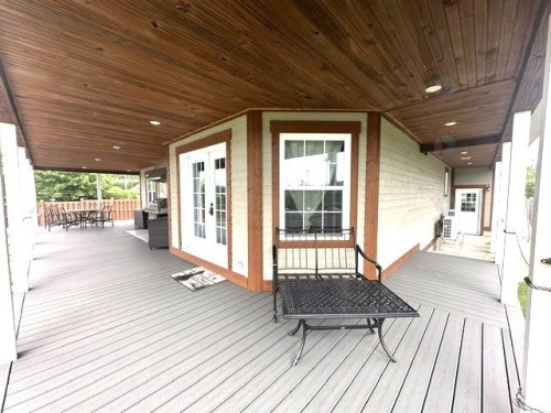 Balcon - 385 Rg Du Lac-Aux-Grelots, Courcelles/Saint-Évariste, QC - Outdoor With Deck Patio Veranda With Exterior