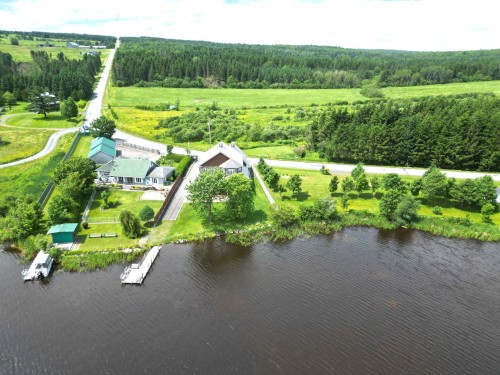 Photo aérienne - 385 Rg Du Lac-Aux-Grelots, Courcelles/Saint-Évariste, QC - Outdoor With Body Of Water With View