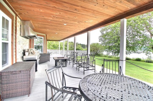 Balcon - 385 Rg Du Lac-Aux-Grelots, Courcelles/Saint-Évariste, QC - Outdoor With Deck Patio Veranda With Exterior