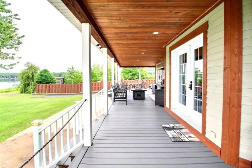 Balcon - 385 Rg Du Lac-Aux-Grelots, Courcelles/Saint-Évariste, QC - Outdoor With Deck Patio Veranda With Exterior