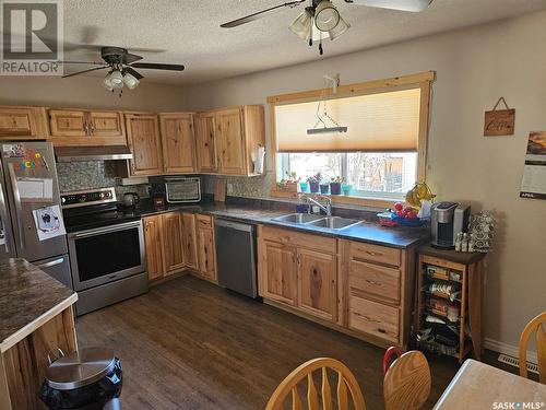 809 Main Street, Big River, SK - Indoor Photo Showing Kitchen With Double Sink