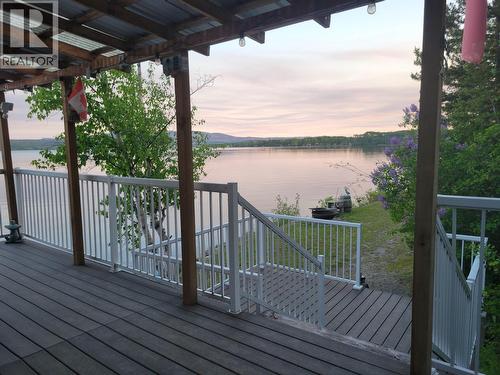 8687 Gala Bay Road, Fraser Lake, BC - Outdoor With Body Of Water With Deck Patio Veranda With Exterior