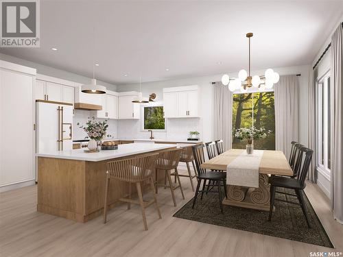 8 Oak Bay, Shields, SK - Indoor Photo Showing Dining Room