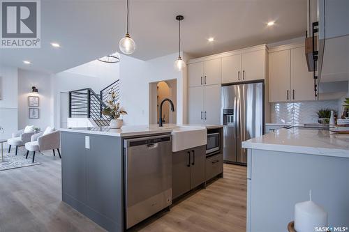 14 Sunterra Drive, Shields, SK - Indoor Photo Showing Kitchen With Upgraded Kitchen