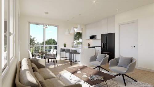 101-167 Island Hwy, View Royal, BC - Indoor Photo Showing Living Room