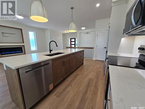 44 Kenney Crescent, Weyburn, SK - Indoor Photo Showing Kitchen With Double Sink