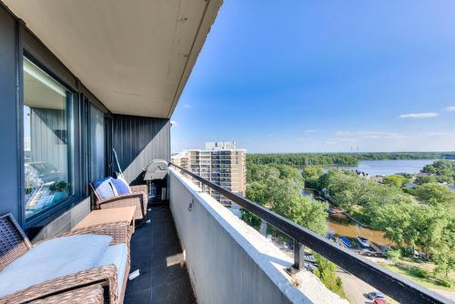 Balcony - 1507-2555 Av. Du Havre-Des-Îles, Laval (Chomedey), QC - Outdoor With Body Of Water With View With Exterior