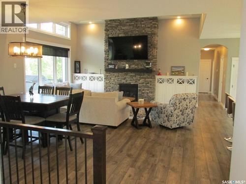 214 Hillside Drive, Tobin Lake, SK - Indoor With Fireplace