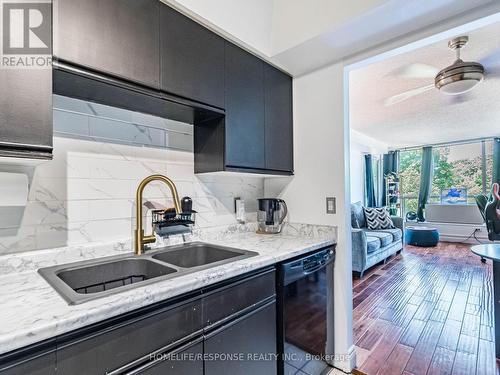 214 - 107 Bagot Street, Guelph, ON - Indoor Photo Showing Kitchen With Double Sink