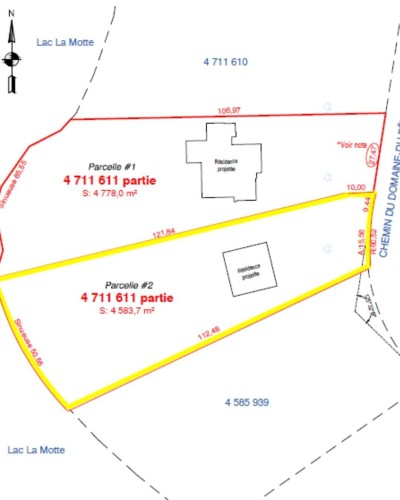 Plan (croquis) - 116 Ch. Du Domaine-Du-Rêveur, Saint-Marc-De-Figuery, QC 