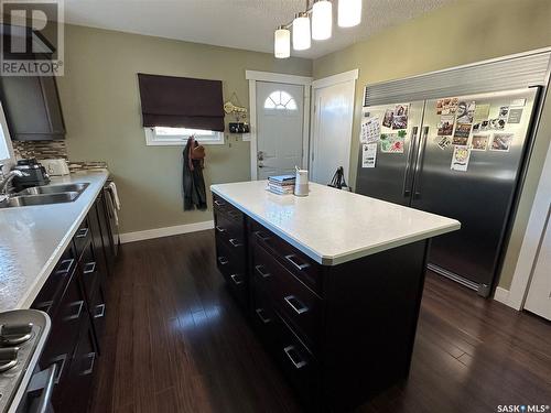 320 Government Road, Weyburn, SK - Indoor Photo Showing Kitchen With Double Sink