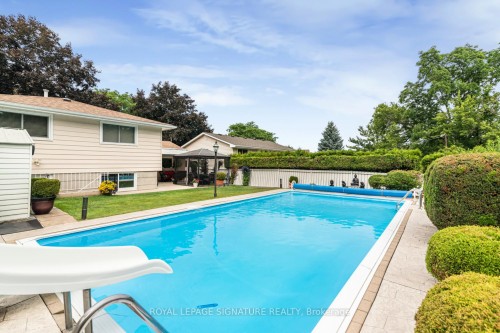 55 Hanover Place, Hamilton, ON - Outdoor With In Ground Pool With Backyard
