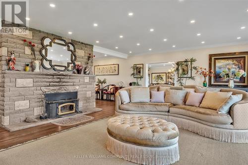 2250 6Th Line, Douro-Dummer, ON - Indoor Photo Showing Living Room With Fireplace