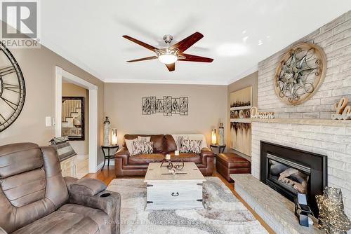 2325 Duncaster Drive, Burlington, ON - Indoor Photo Showing Living Room With Fireplace