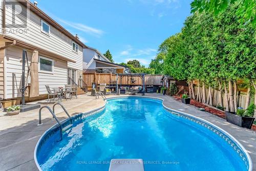2325 Duncaster Drive, Burlington, ON - Outdoor With In Ground Pool With Deck Patio Veranda