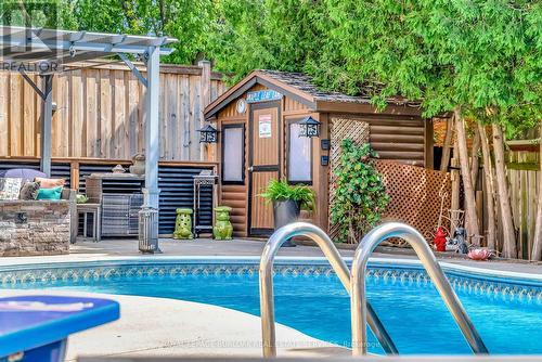 2325 Duncaster Drive, Burlington, ON - Outdoor With In Ground Pool With Deck Patio Veranda