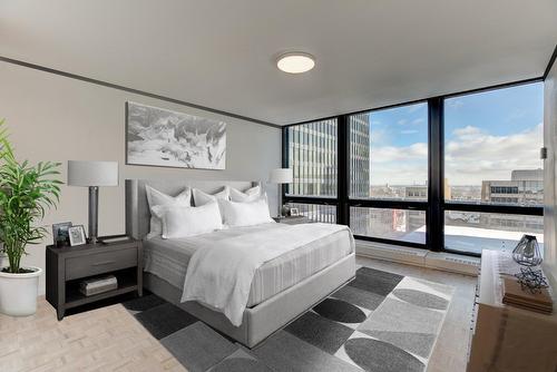 Primary bedroom - 602-2 Rue Westmount-Square, Westmount, QC - Indoor Photo Showing Bedroom