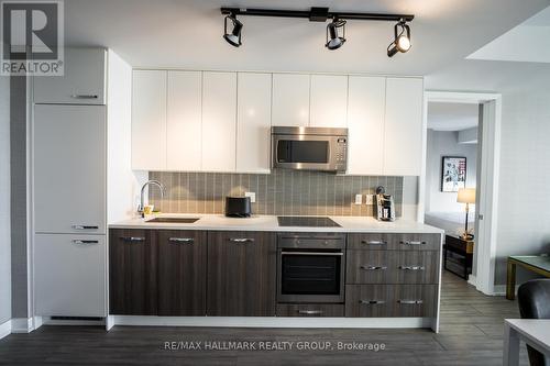 Kitchen w/Quartz counters and European Appliances - 1805 - 111 Champagne Avenue, Ottawa, ON - Indoor Photo Showing Kitchen With Upgraded Kitchen