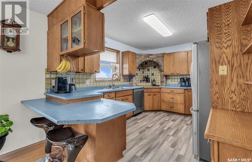 Main Acreage, Biggar Rm No. 347, SK - Indoor Photo Showing Kitchen With Double Sink