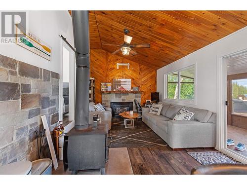 27705 N Ness Lake Road, Prince George, BC - Indoor Photo Showing Living Room With Fireplace