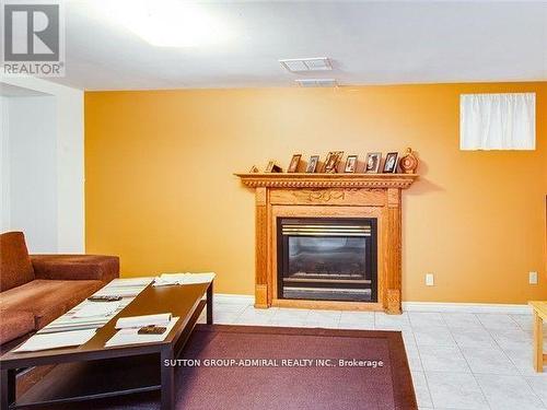 Bsmt - 589 Belview Avenue, Vaughan, ON - Indoor Photo Showing Living Room With Fireplace
