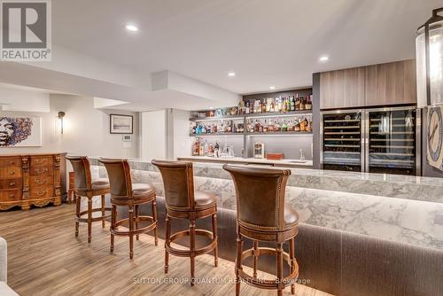 Custom Bar with Marble Top - 560 Hancock Way, Mississauga, ON - Indoor Photo Showing Dining Room