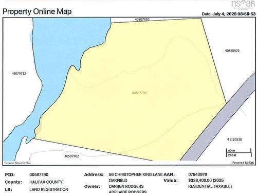 56 Christopher King Lane, Oakfield, NS 