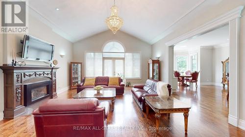 70 Richard Lovat Court, Vaughan, ON - Indoor Photo Showing Living Room With Fireplace