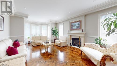 70 Richard Lovat Court, Vaughan, ON - Indoor Photo Showing Living Room With Fireplace
