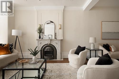 14 Halton Street, Toronto, ON - Indoor Photo Showing Living Room With Fireplace